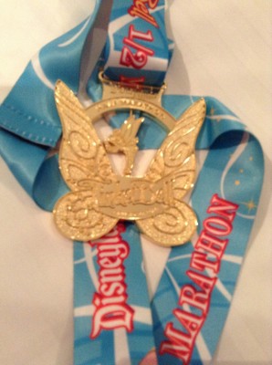 tinkerbell half marathon medal