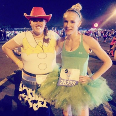 Taryn and Fitz at the runDisney Enchanted 10K