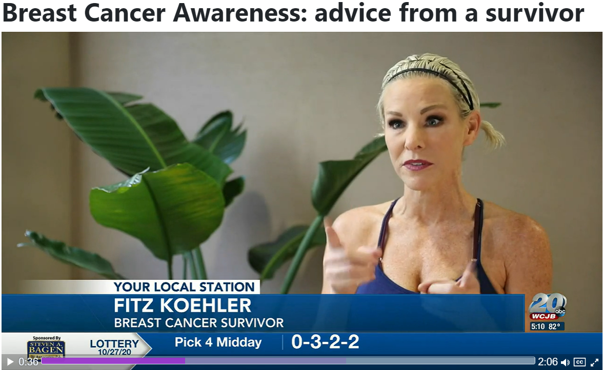 Fitz on WCJB! – “Breast Cancer Awareness: advice from a survivor”