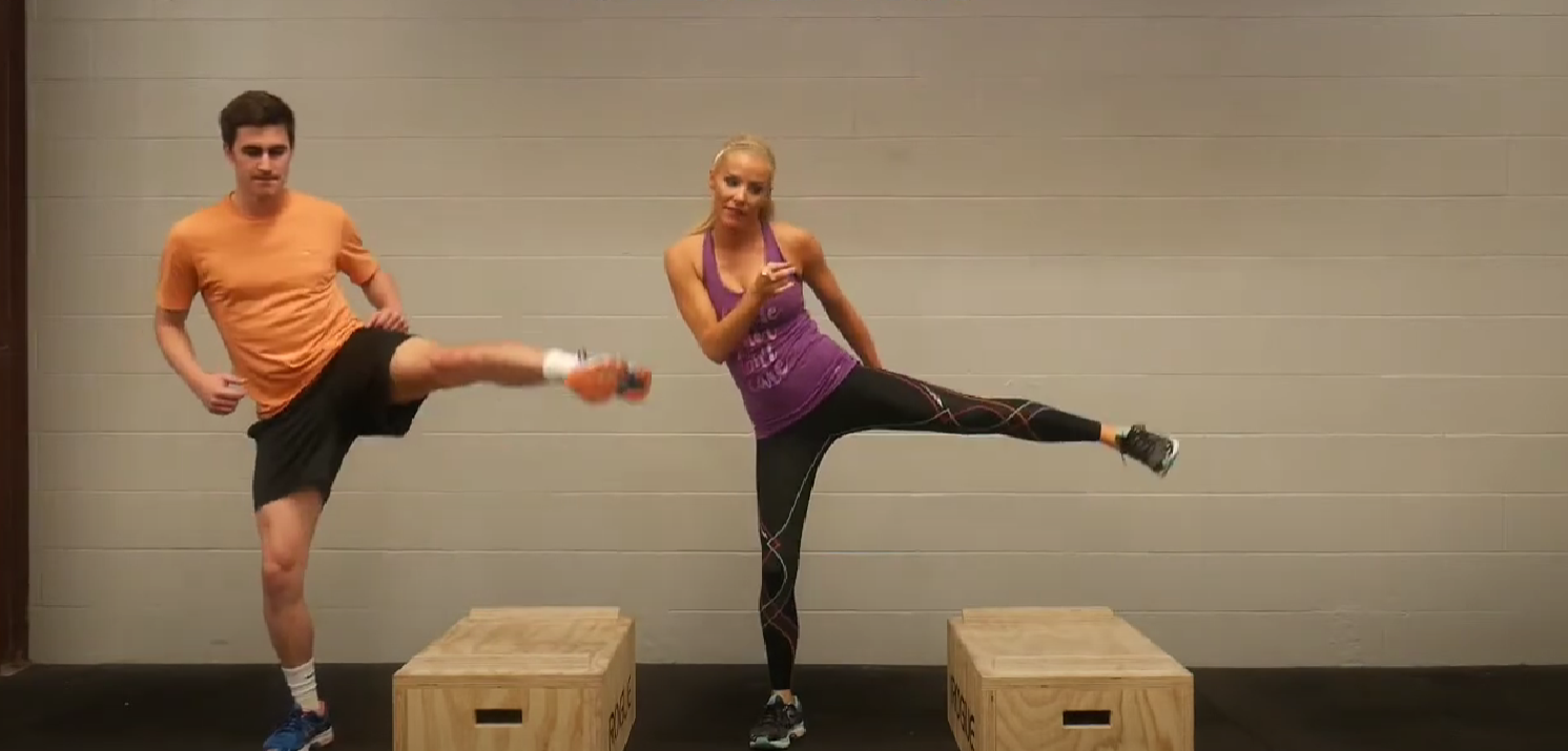 Lateral Squat Jumps with Leg Lift