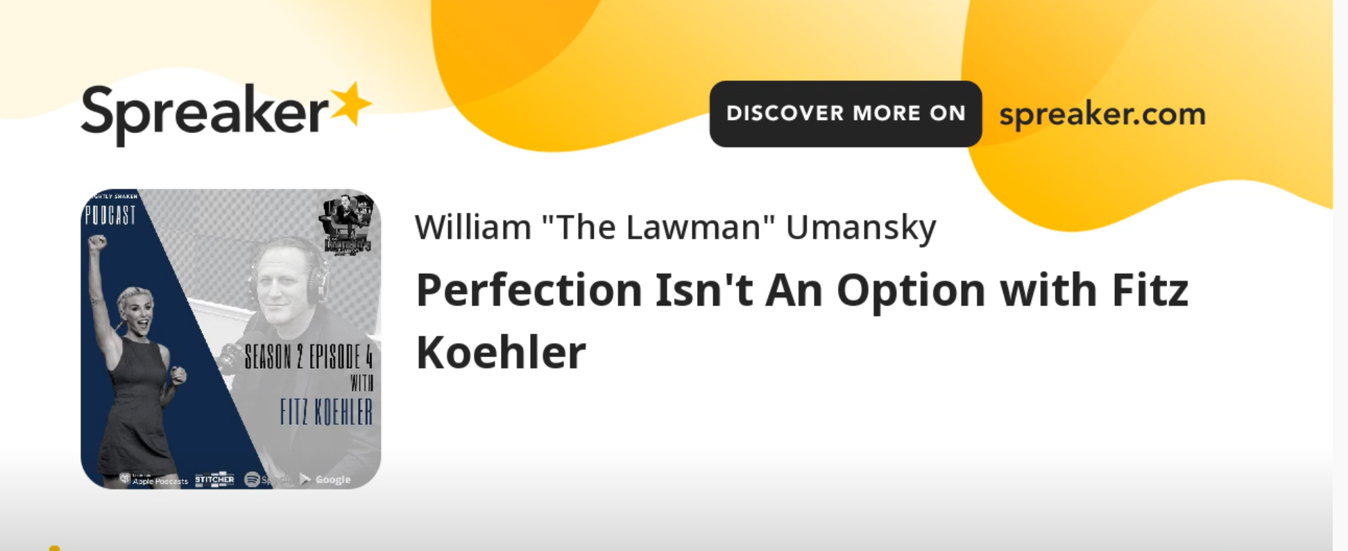 Fitz on the “Lawman’s Lounge” Podcast! – Season 2 Ep. 4 – Perfection Isn’t An Option with Fitz Koehler