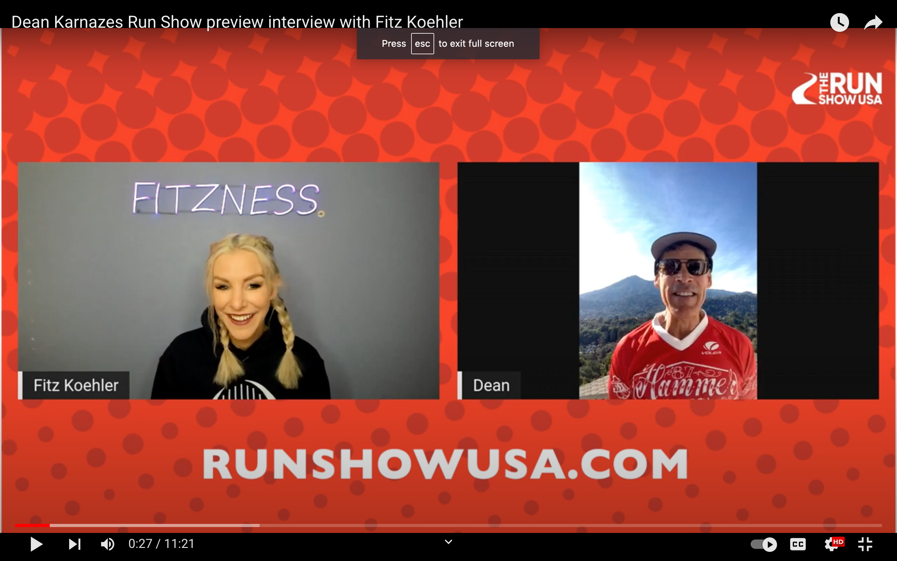 The Run Show: Dean Karnazes and Fitz Koehler