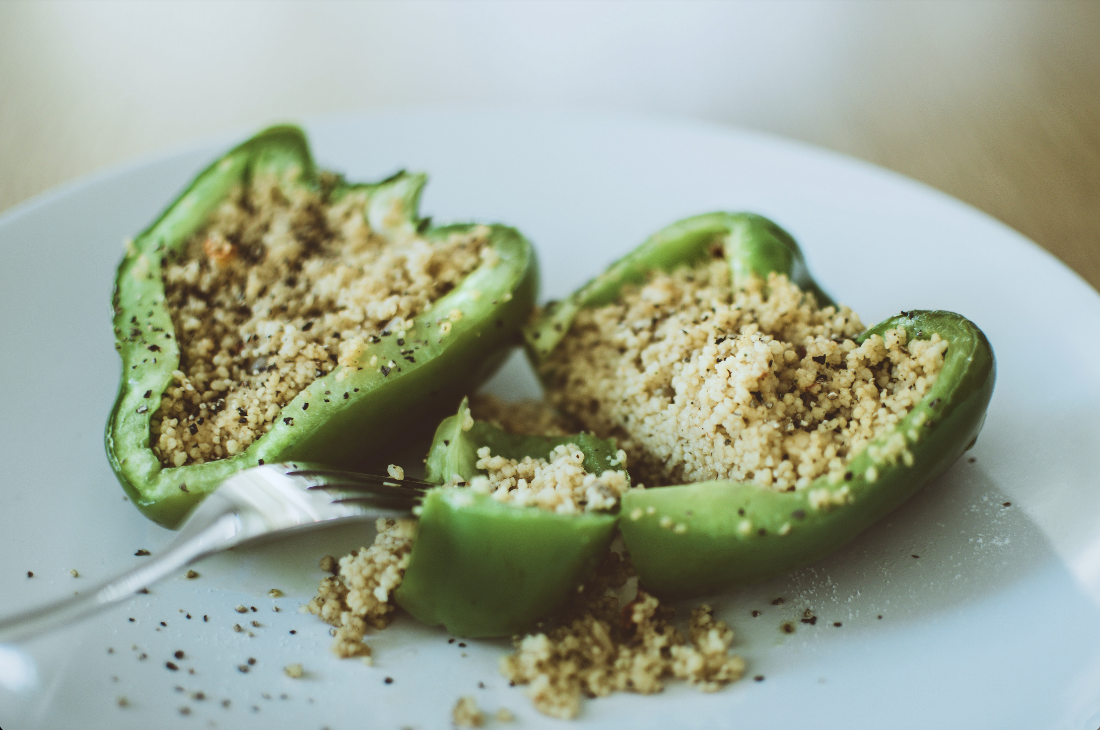 Quinoa-Stuffed Bell Peppers